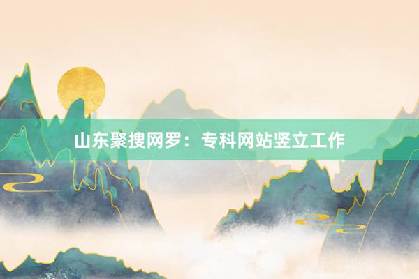 山东聚搜网罗：专科网站竖立工作