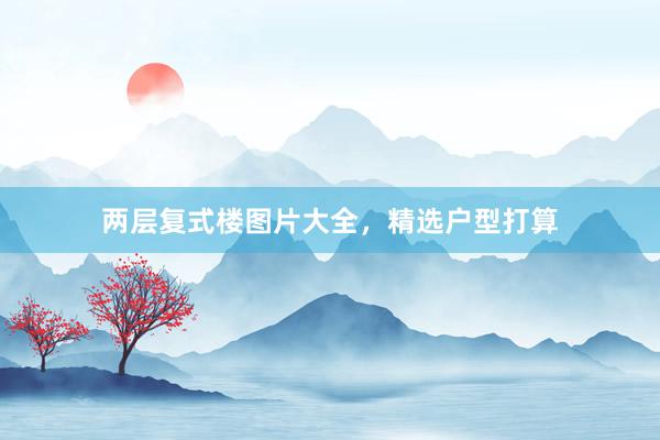 两层复式楼图片大全，精选户型打算